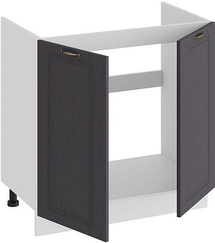 Шкаф напольный Трия Лина 1Н8М (белый/графит)