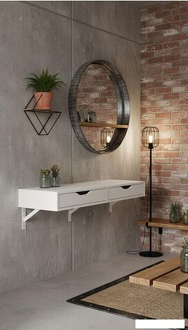Тумба Mio Tesoro Ингар подвесная 100x36x12 (белый)