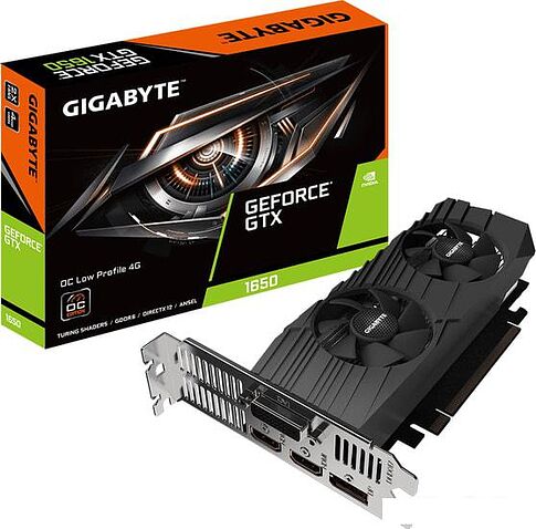 Видеокарта Gigabyte GeForce GTX 1650 D6 OC Low Profile 4GB GDDR6 GV-N1656OC-4GL