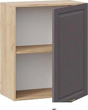 Шкаф навесной Трия Лина 1В6 с одной дверью (дуб крафт золотой/графит)