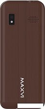 Кнопочный телефон Maxvi K21 (коричневый)