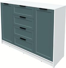 Тумба Интерлиния Концепт Тренд КТ-Т140 (белый платинум/верде)