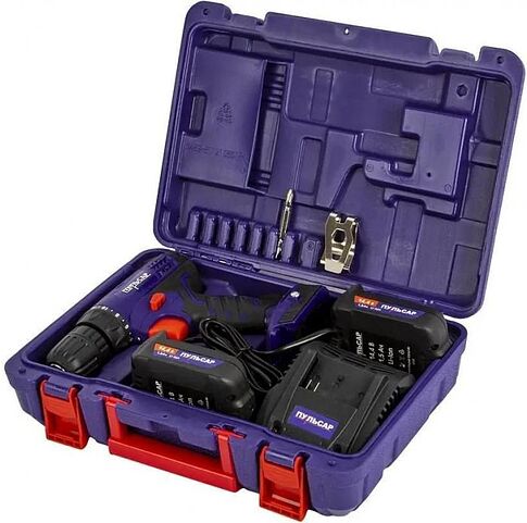 Дрель-шуруповерт Пульсар ДА 14.4-2 792-698 (с 2-мя АКБ, кейс)