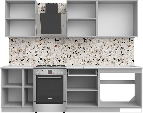 Готовая кухня Arvento АНТА-плюс 2м (зеленый)