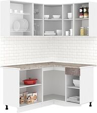 Готовая кухня Кортекс-мебель Корнелия Лира 1.5x1.3 (капучино/оникс/марсель) Готовая кухня Кортекс-мебель Корнелия Лира 1.5x1.3 (капучино/оникс/марсель)