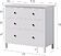 Комод Лузалес Кымор 3 ящика (белый)