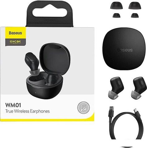 Наушники Baseus Encok WM01 (черный)