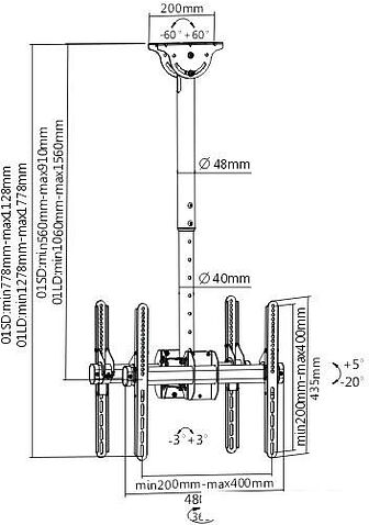 Кронштейн Arm Media LCD-1750