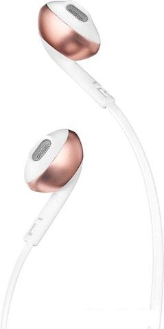 Наушники с микрофоном JBL T205 (розовое золото)