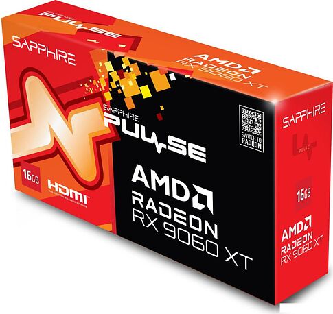 Видеокарта Sapphire Pulse Radeon RX 9060 XT 11350-03-20G