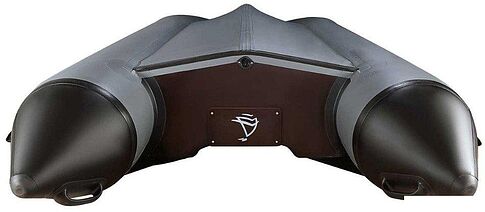 Моторно-гребная лодка Адмирал АМ-380 (серый/черный)