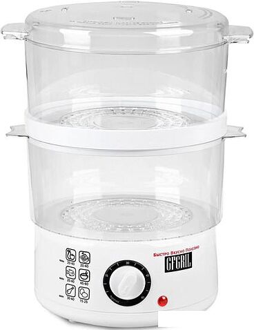 Пароварка GFgril GFS-2M (белый)