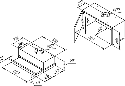 Кухонная вытяжка KUPPERSBERG Slimlux IV 60 X