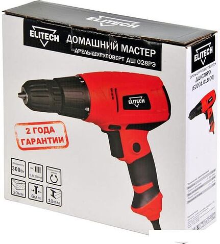 Дрель-шуруповерт ELITECH ДШ 028РЭ E2201.018.00