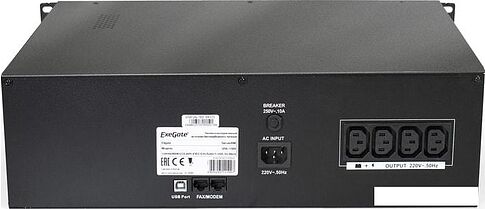 Источник бесперебойного питания ExeGate ServerRM UNL-1500.LCD.AVR.C13.RJ.USB.3U