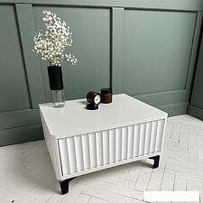 Тумба Shtabe Royal 5001 эко (белый/белый/черный)