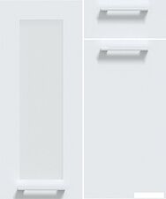 Готовая кухня Интерлиния Мила Gloss 2.7-ПМ1 (дуб вотан/серый/белый гранит)