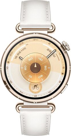 Умные часы Huawei Watch GT 6 41 мм (золотистый, с белым кожаным ремешком, международная версия)
