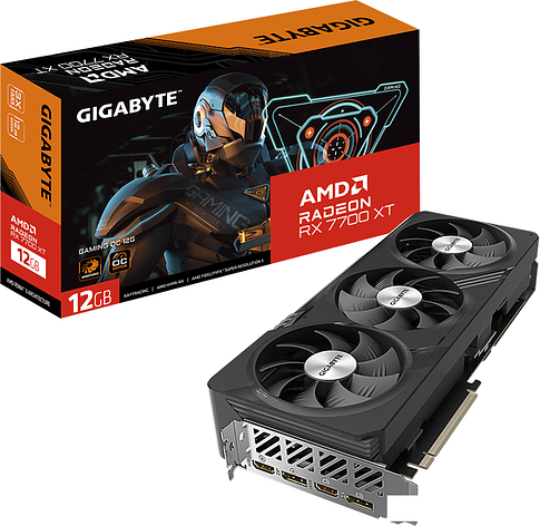 Видеокарта Gigabyte Radeon RX 7700 XT GAMING OC 12G GV-R77XTGAMING OC-12GD