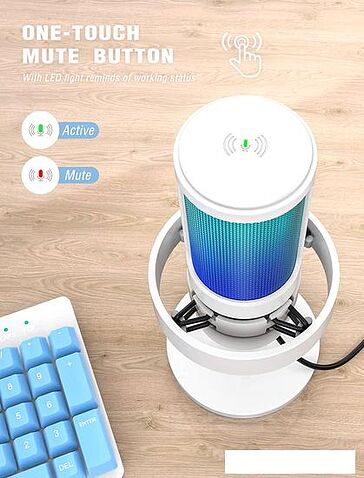 Проводной микрофон FIFINE A8 (белый)