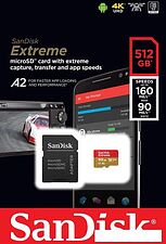 Карта памяти SanDisk Extreme SDSQXA1-512G-GN6MA 512GB (с адаптером) Карта памяти SanDisk Extreme SDSQXA1-512G-GN6MA 512GB (с адаптером)