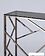 Консольный стол Stool Group Арт Деко 115x30 ECST-015-BG-SK (стекло Smoke/сталь темный хром)
