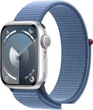 Умные часы Apple Watch Series 9 41 мм (алюминиевый корпус, серебристый/зимний синий, нейлоновый ремешок) Умные часы Apple Watch Series 9 41 мм (алюминиевый корпус, серебристый/зимний синий, нейлоновый ремешок)