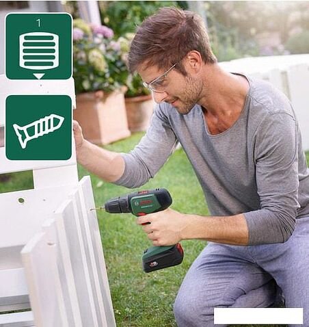 Дрель-шуруповерт Bosch UniversalDrill 18V 06039D4005 (с 1-м АКБ, кейс)