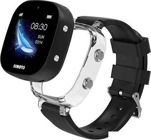 Умные часы с наушниками Aimoto Crystal 4G (черный)