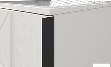 Тумба КМК Мебель 1Д Агата КМК 1001.2 (белый текстурный/дуб полярный)