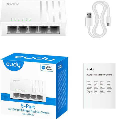 Неуправляемый коммутатор Cudy GS105U 1.0