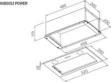 Кухонная вытяжка Meferi INBOX52BK Power