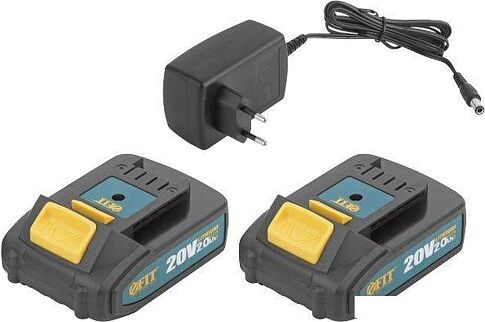 Дрель-шуруповерт FIT 79901 (с 2-мя АКБ, кейс)