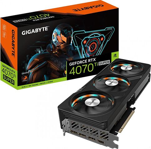 Видеокарта Gigabyte GeForce RTX 4070 Ti Super Gaming 16G GV-N407TSGAMING-16GD