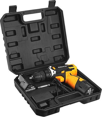 Дрель-шуруповерт Deko DKCD12V 083-1006 (с 2-мя АКБ, кейс)