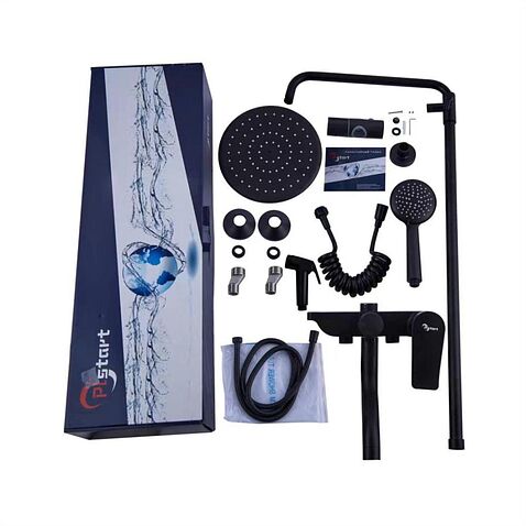 Душевая система  PLstart PL2403-7 (черный)