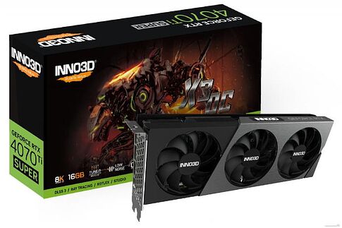 Видеокарта Inno3D RTX 4070 Ti Super X3 OC N407TS3-166XX-186158N