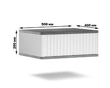 Тумба Shtabe Royal 5000 эко (белый/металл бруклин) Тумба Shtabe Royal 5000 эко (белый/металл бруклин)