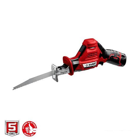 Сабельная пила Зубр Мастер СПЛ-125-21 (с 1-м АКБ)