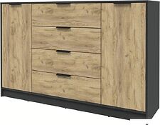 Тумба Интерлиния Концепт КТ-Т160 (дуб золотой/антрацит)