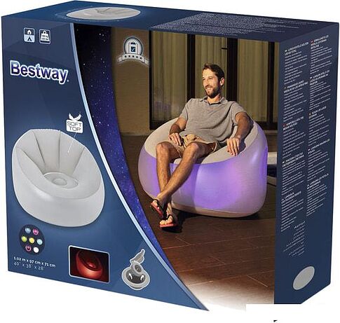 Надувное кресло Bestway Luxury Outdoor LED 75086
