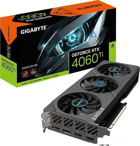 Видеокарта Gigabyte GeForce RTX 4060 Ti Eagle OC 8G GV-N406TEAGLE OC-8GD