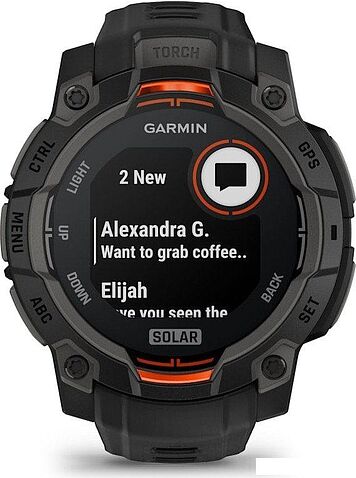 Умные часы Garmin Instinct 3 Solar 45 мм (черный)