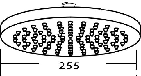 Верхний душ Voda VTS02Black