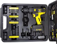 Дрель-шуруповерт WMC Tools 1057 (с 1-им АКБ, кейс, набор оснастки) Дрель-шуруповерт WMC Tools 1057 (с 1-им АКБ, кейс, набор оснастки)
