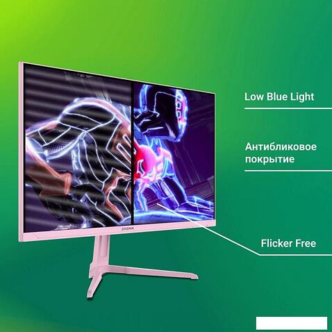Игровой монитор Digma Overdrive 24P410F (розовый)