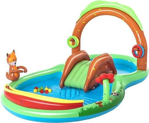 Надувной бассейн Bestway Лесные игры 53385 (295х199x130)