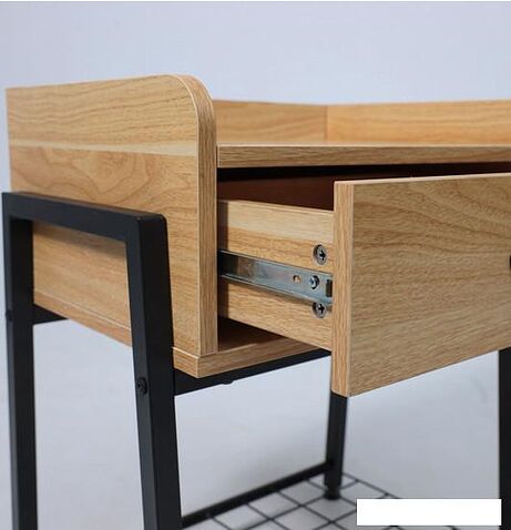 Тумба AksHome Lester (дуб сонома/черный)