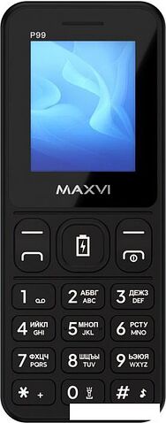 Кнопочный телефон Maxvi P99 (черный)