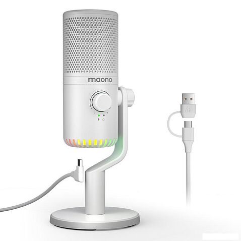 Проводной микрофон Maono DM30 (белый)